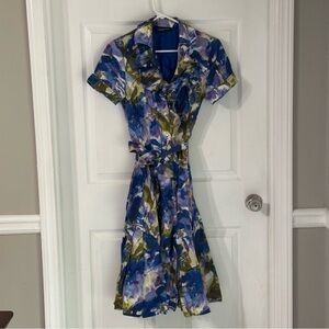 Jones New York Blue and Purple dress